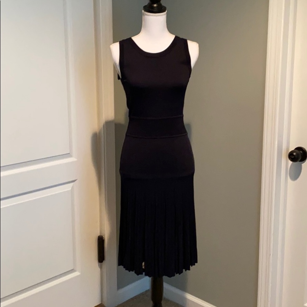 Carolina Herrera knitted dress, navy blue
